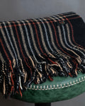 "DAKS" House check pattern fringe design muffler