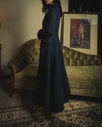 -SPECIAL- “Christian Dior” 2017 AW Navy double breasted A line long coat