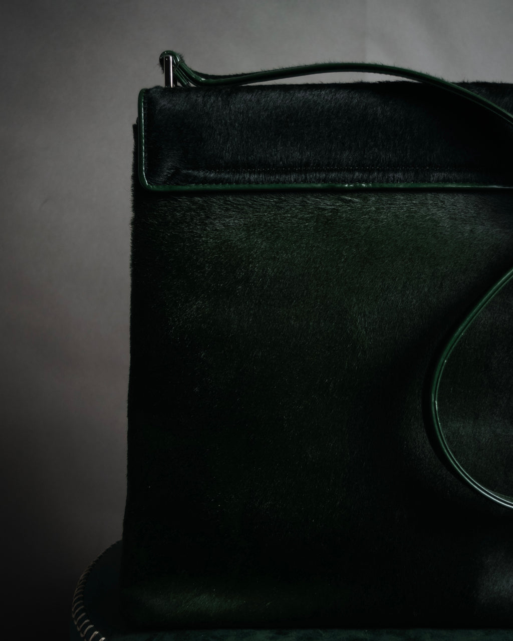 “GUCCI“ 90’s-00’s pony hair structured shoulder bag