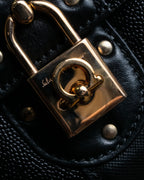 "Salvatore Ferragamo" Key-shaped Gancini motif design leather bag