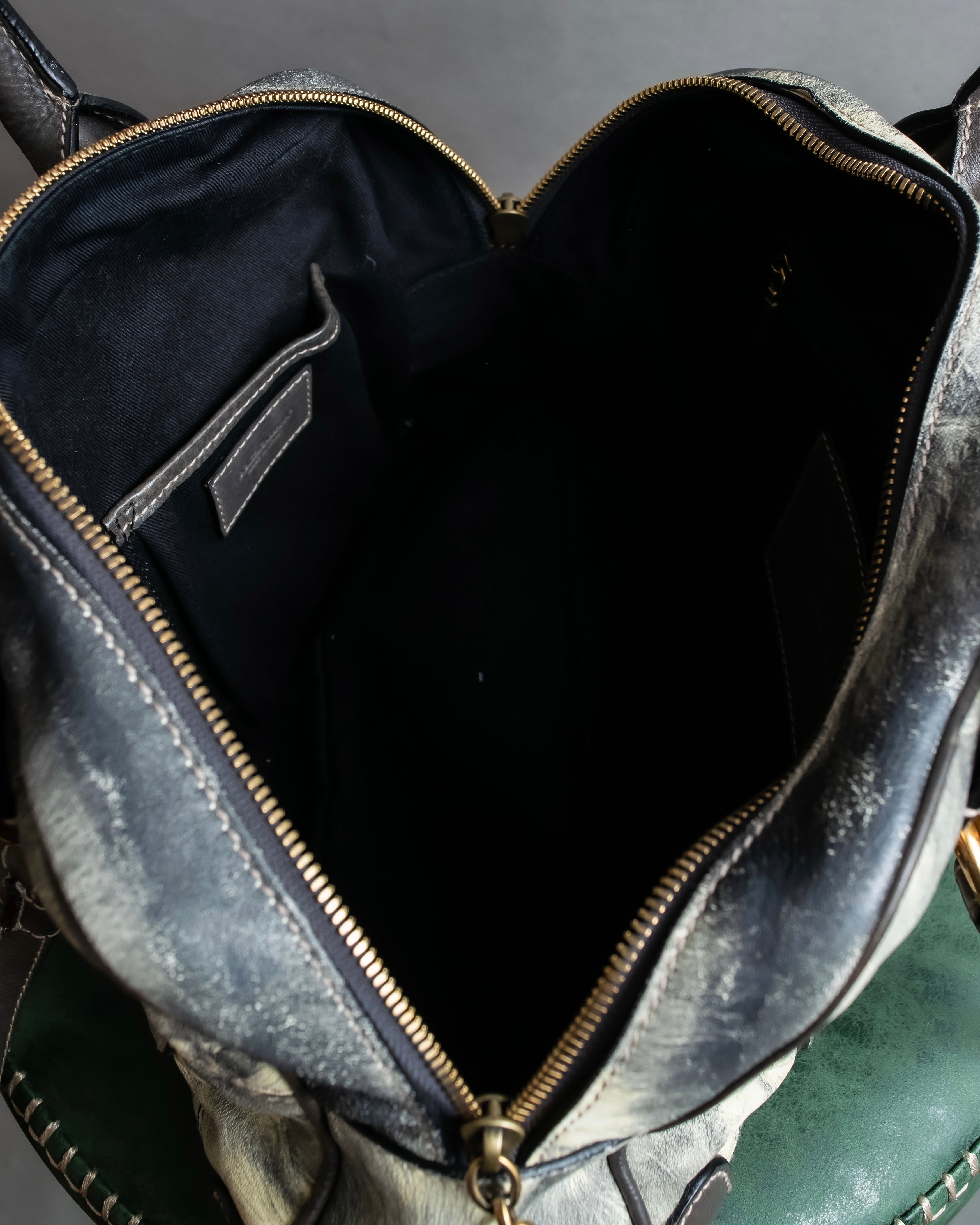 "DOLCE &amp; GABBANA" Miss edge series calf leather 2 way bag