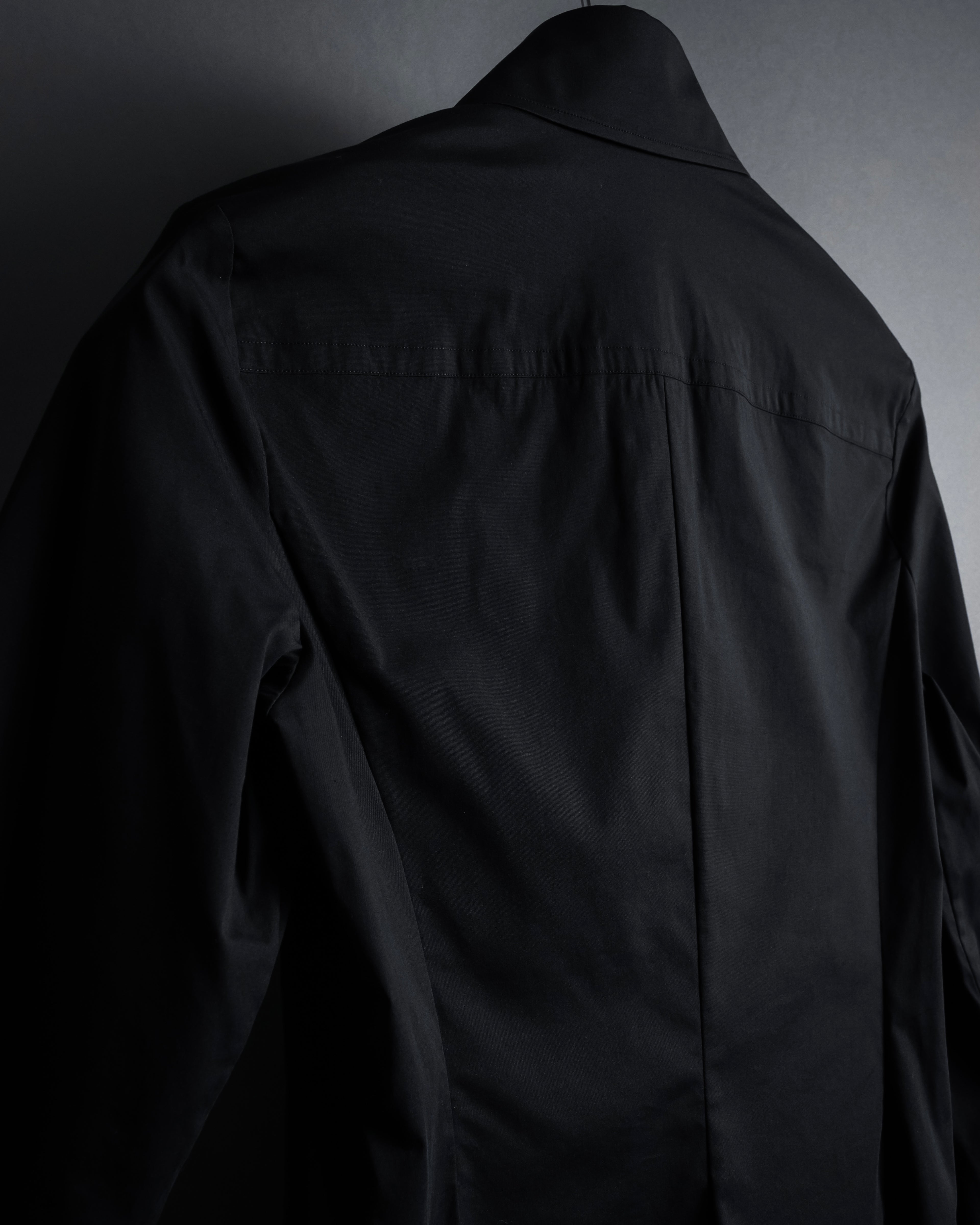 “BURBERRY” Tuxedo bib detail dress shirt