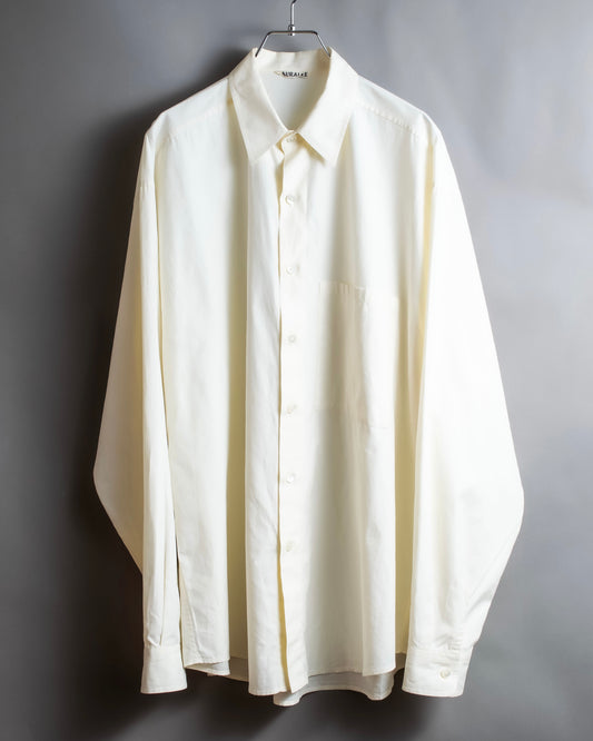 "AURALEE" Oversized, high quality cotton shirt