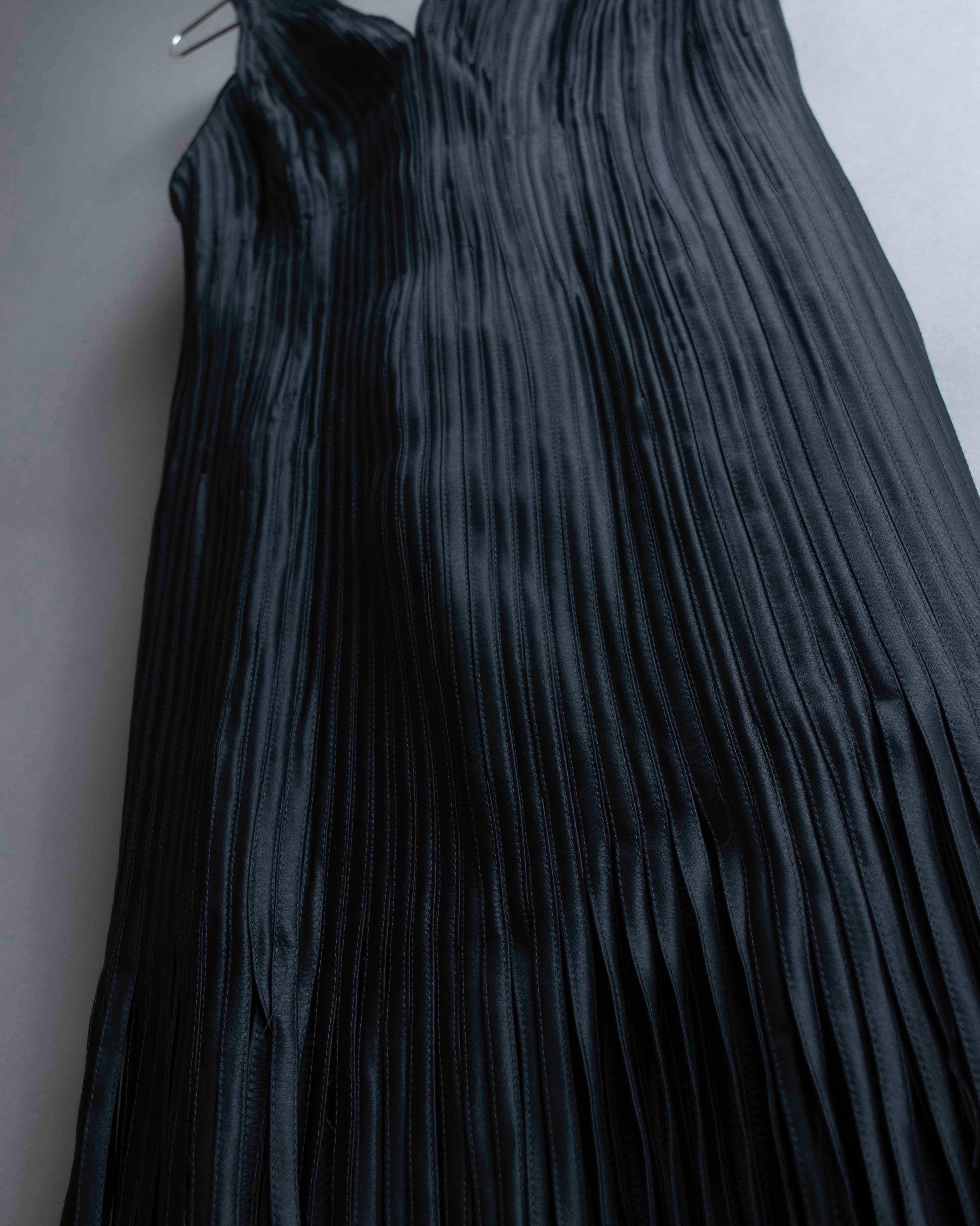 "TADASHI SHOJI" Fringe detail sleeveless dress