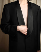 "CHRISTIAN DIOR MONSIEUR" Classical tailored Zegna base satin tuxedo set up