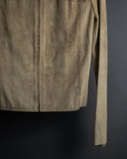 "GUCCI" Sand beige suede set up