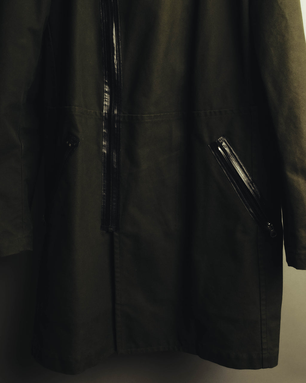 -SPECIAL- "COMME des GARÇONS HOMME" 03AW Asymmetric zip long coat