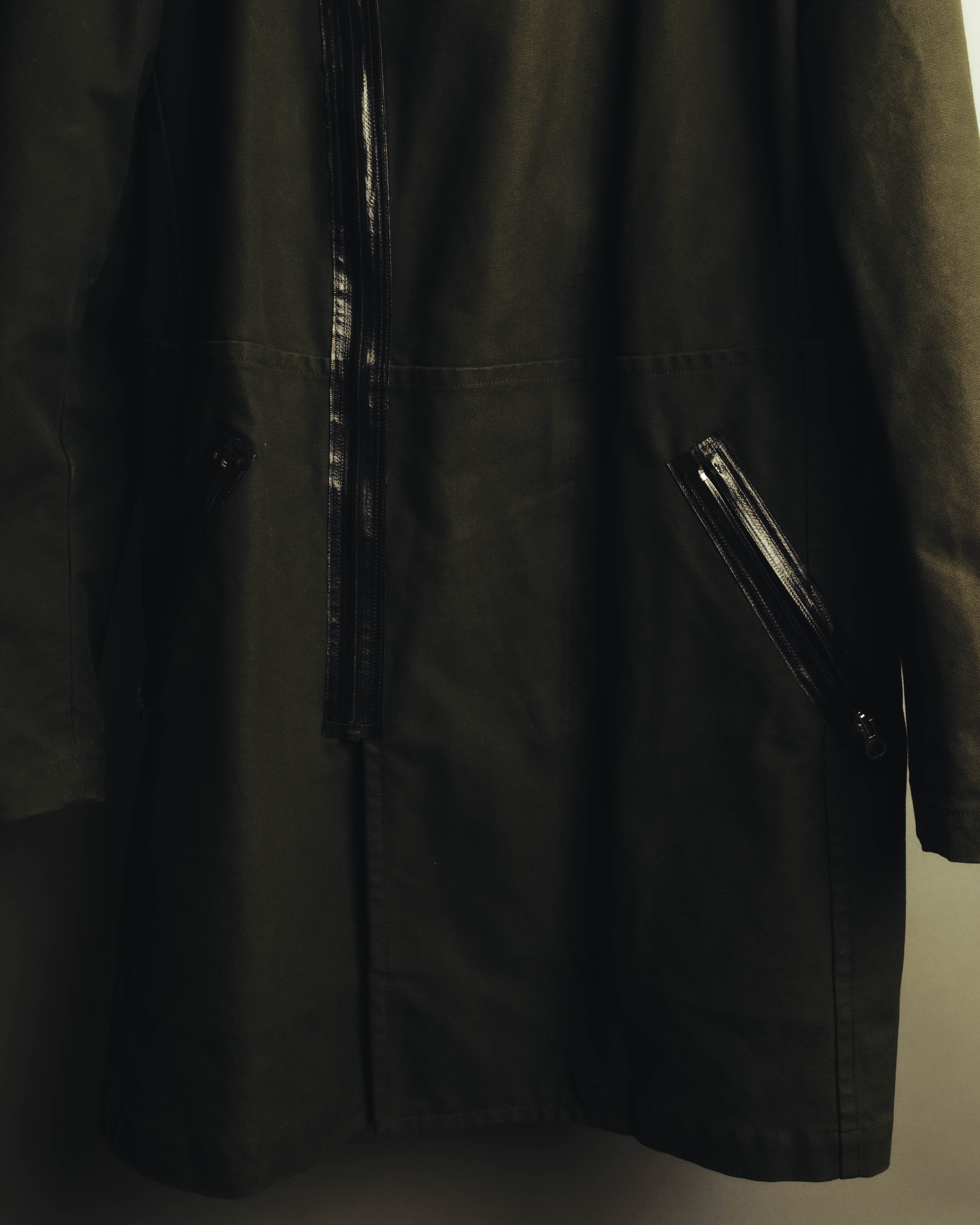 -SPECIAL- "COMME des GARÇONS HOMME" 03AW Asymmetric zip long coat