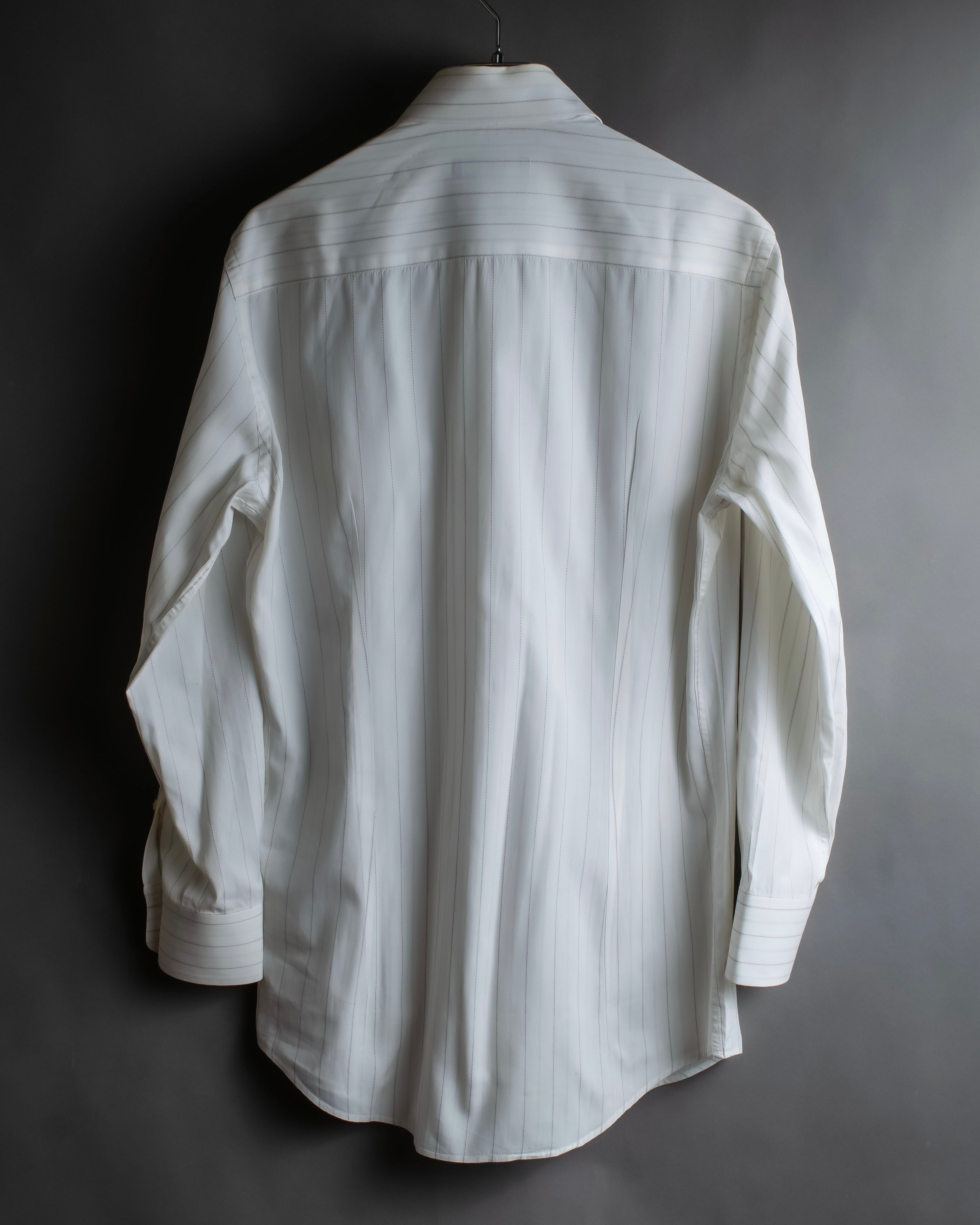 "Dolce & Gabbana" 12SS Two types of woven striped shirt