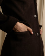 "miss Chloe" Fur collar switching design wool coat