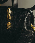 "Valentino Orlandi" 80's-90's Sculptural quilted leather shoulder bag