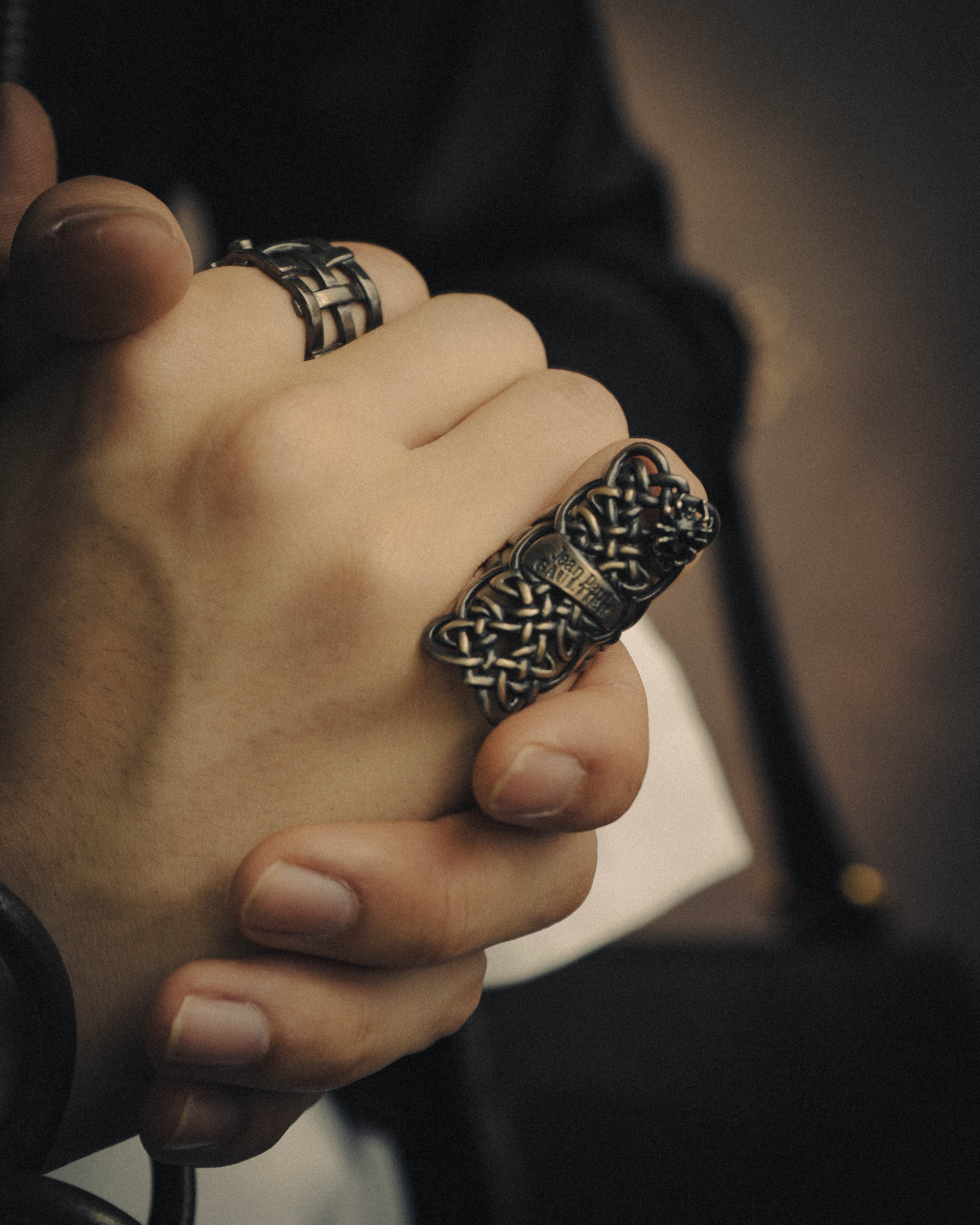 SPECIAL- “Jean Paul Gaultier“ 90's-00's oxidized silver knot ring