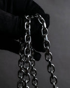 "MAISON MARGIELA" Grained leather chain wallet bag