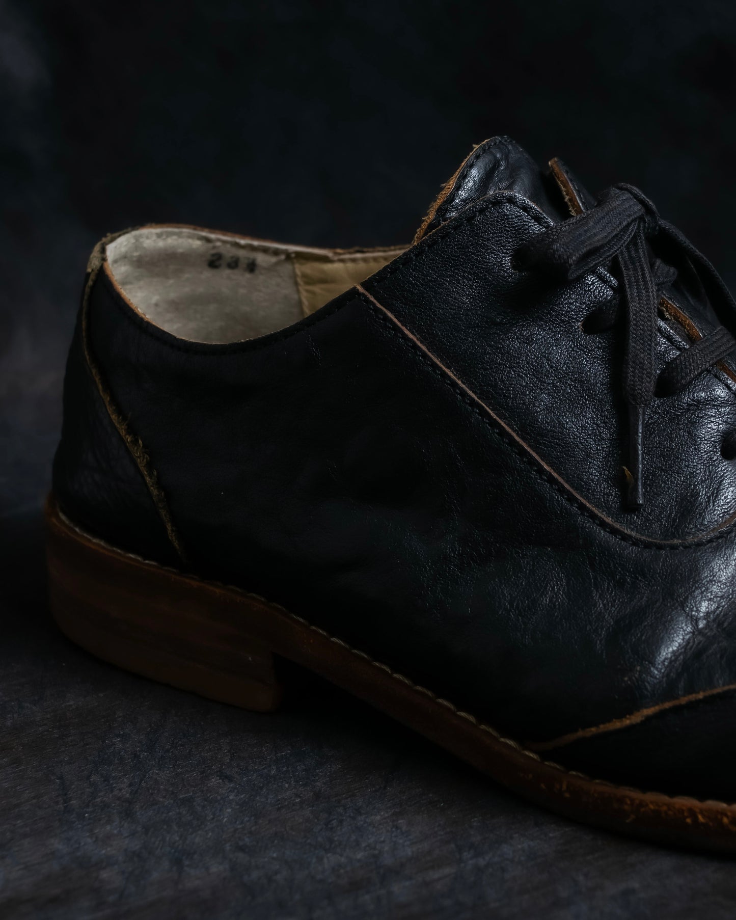 "tricot COMME des GARCONS" Western style leather derby shoes