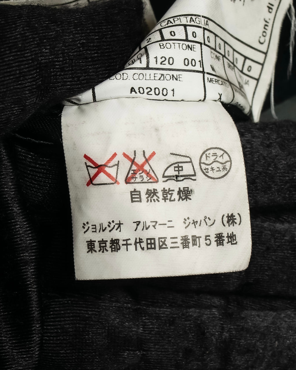 "ARMANI COLLEZIONI" Classic detail cashmere blend long chester coat