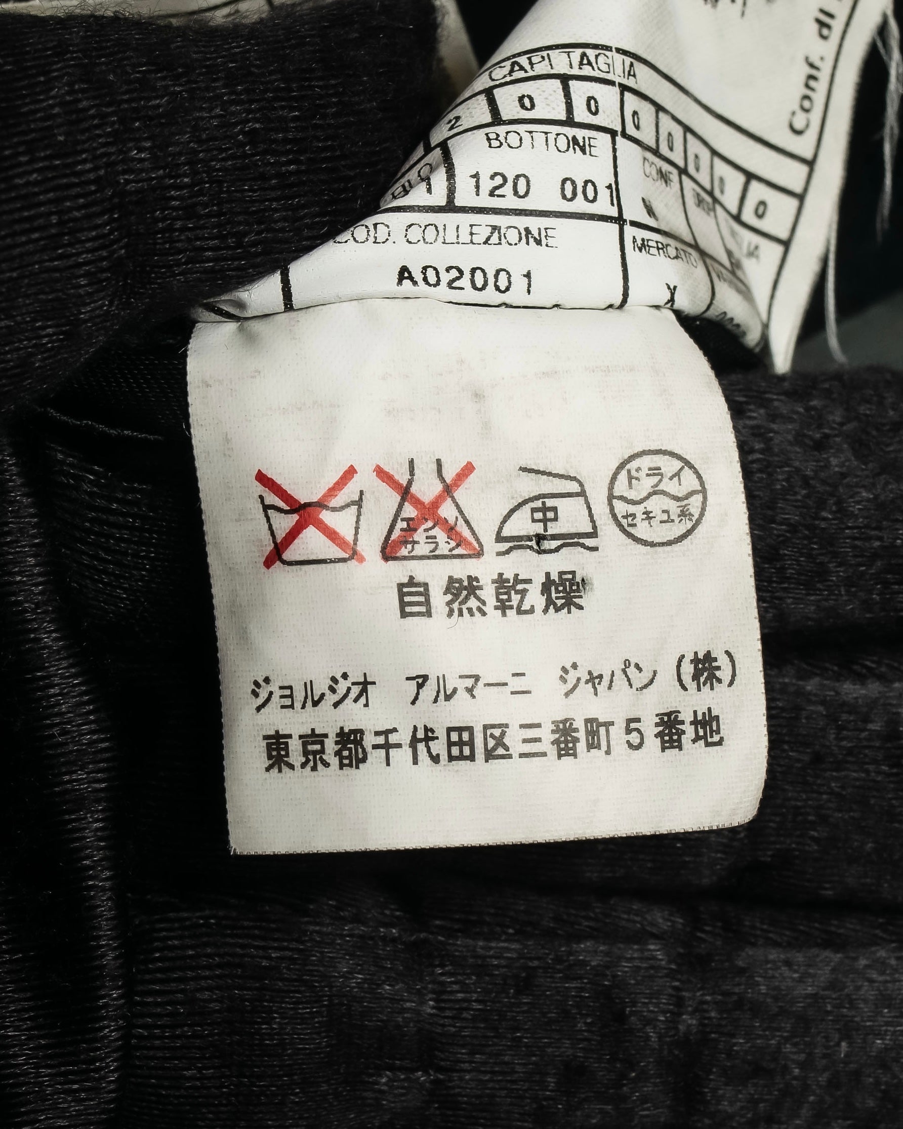 "ARMANI COLLEZIONI" Classic detail cashmere blend long chester coat