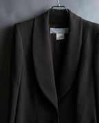"Christian Dior Boutique Paris" Beautiful waist-shape shawl collar long coat