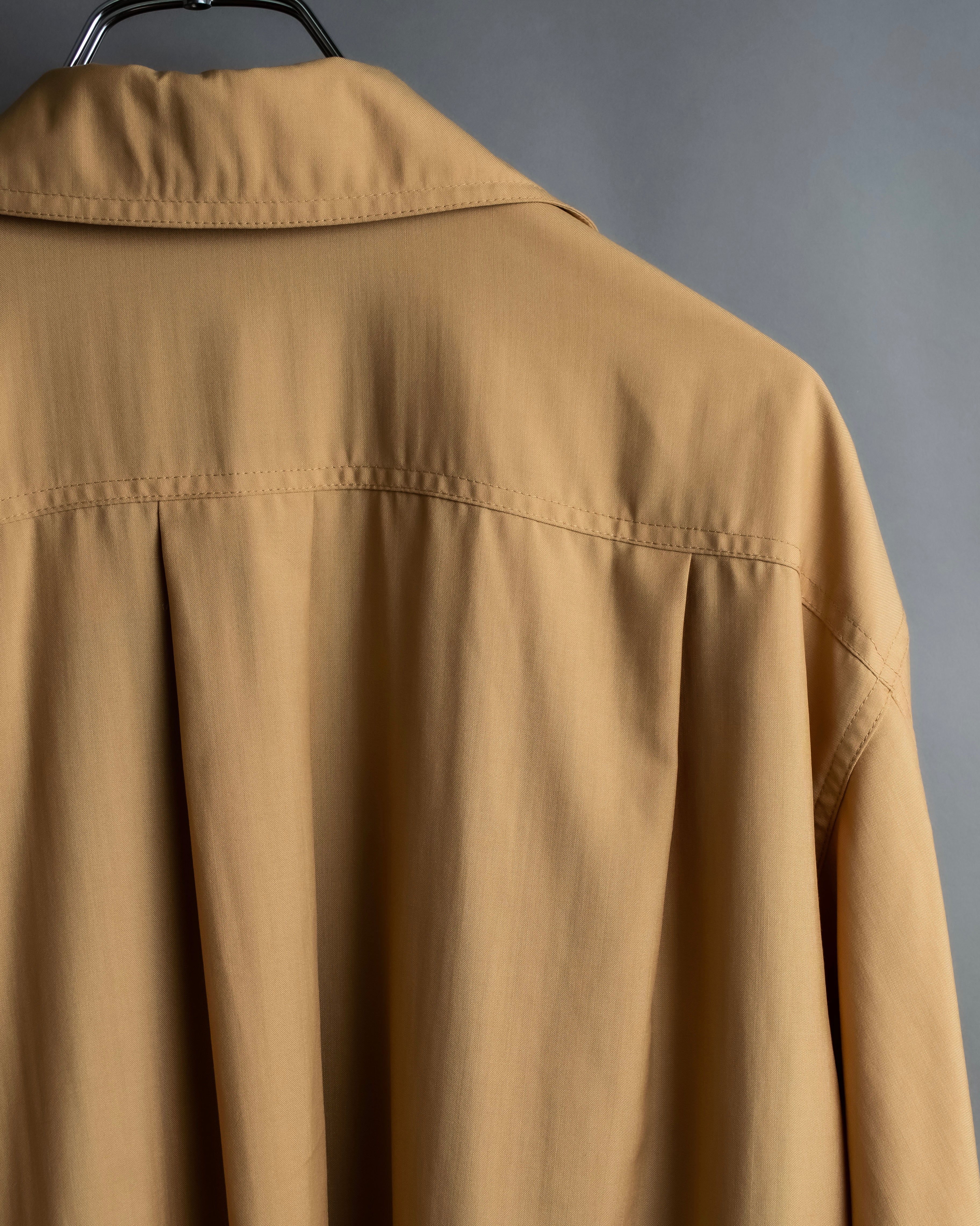 "GUCCI" silk blended shirt jacket