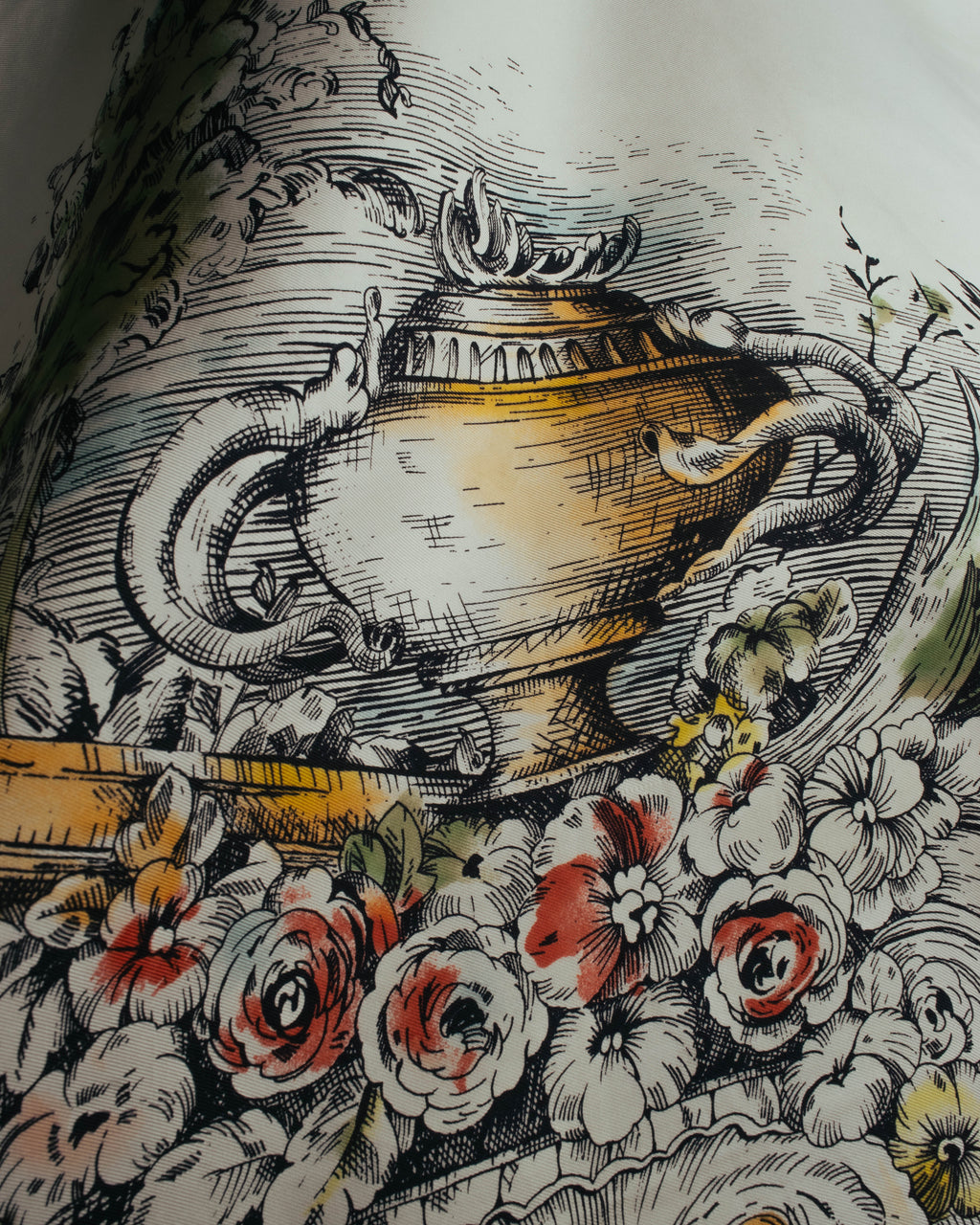 "Christian Dior" Vintage baroque print square scarf