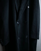 "Vintage super maxi length double-breasted oversized chester coat"