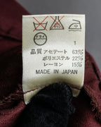 "JEAN PAUL GAULTIER" Beautiful drape burgundy wide slacks