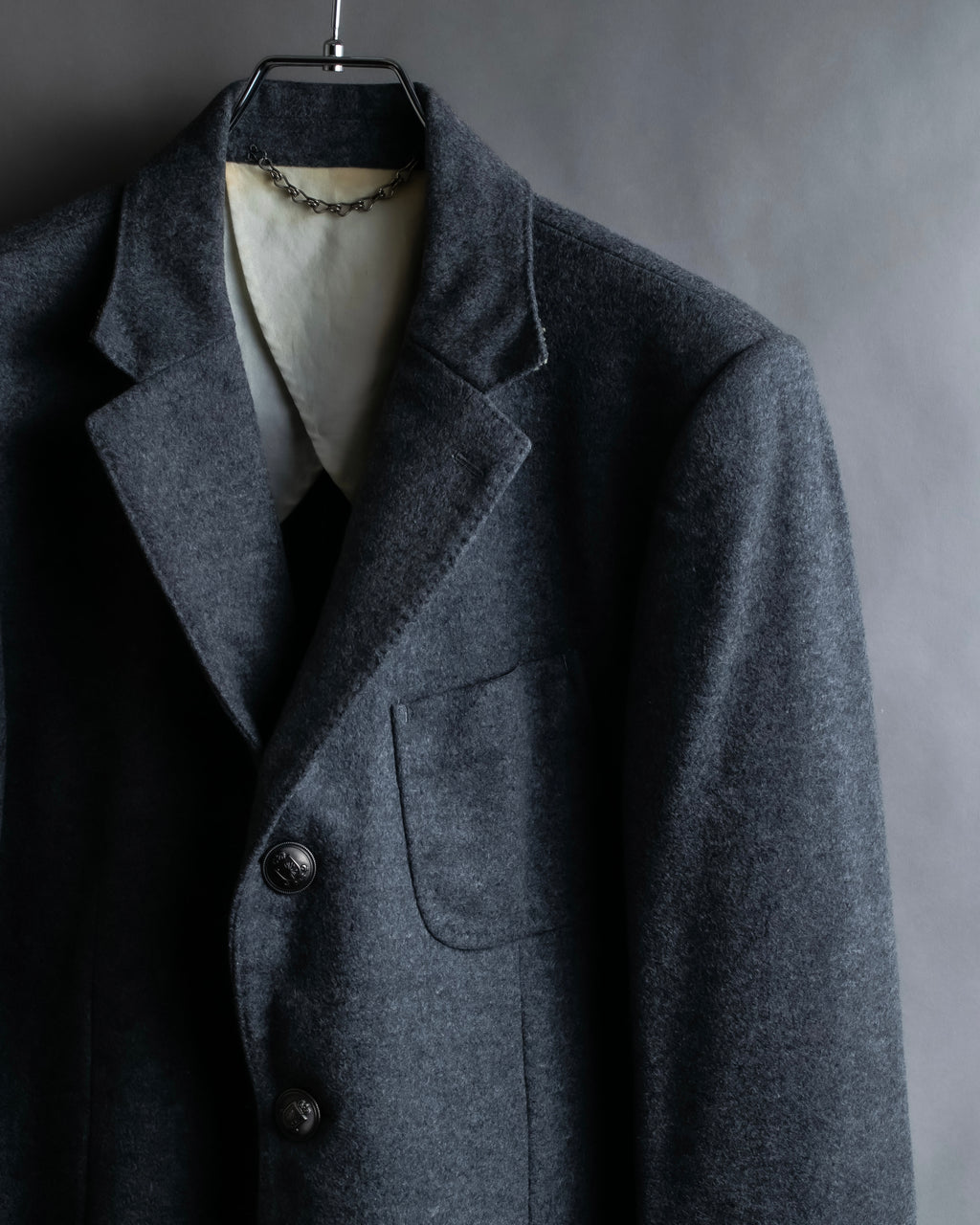 "MIHARA YASUHIRO" Hidden zip detail tailored jacket