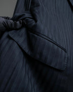 "LOUIS VUITTON" 2 button relaxed tailored jacket & no tuck tapered slacks set up