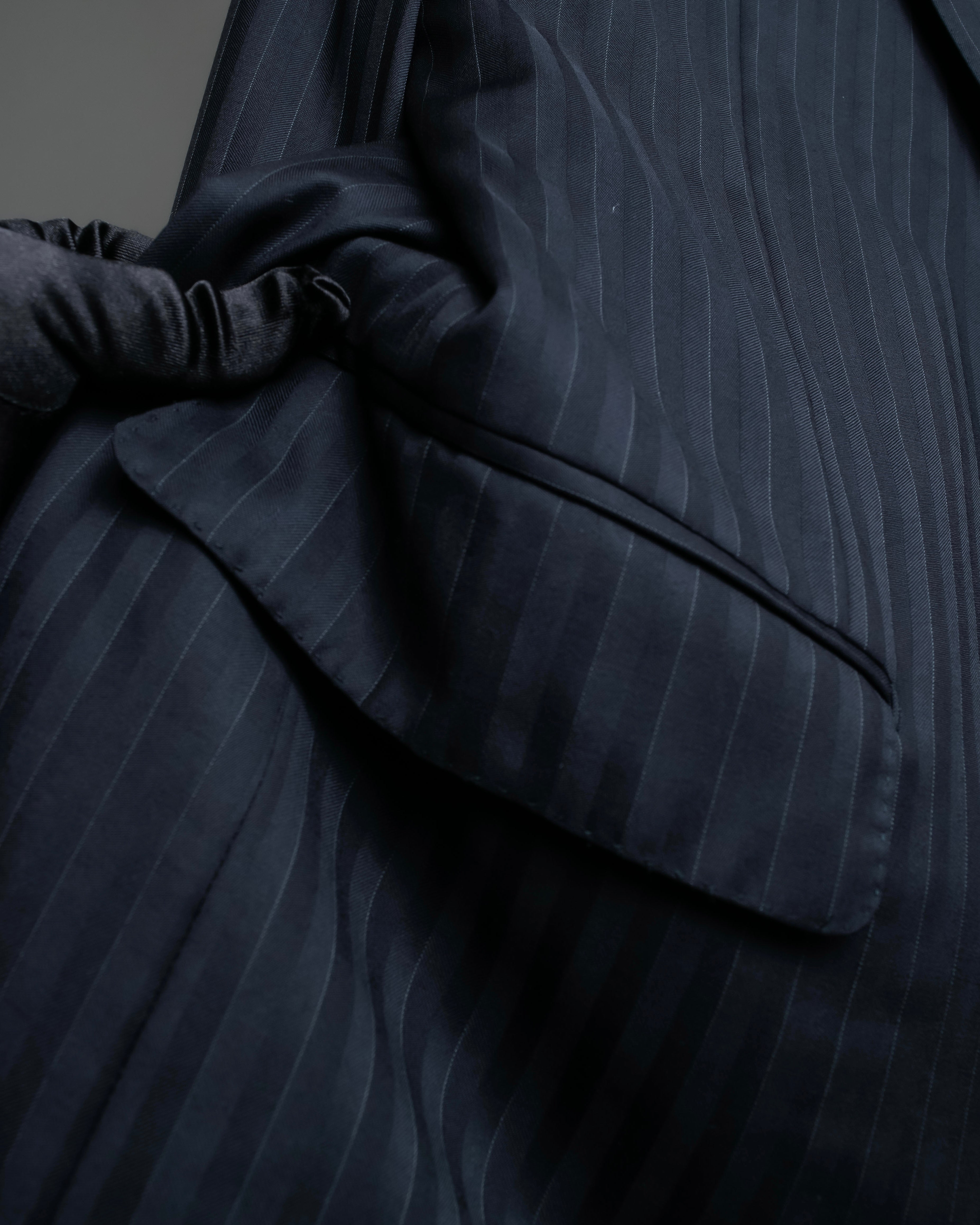 "LOUIS VUITTON" 2 button relaxed tailored jacket & no tuck tapered slacks set up