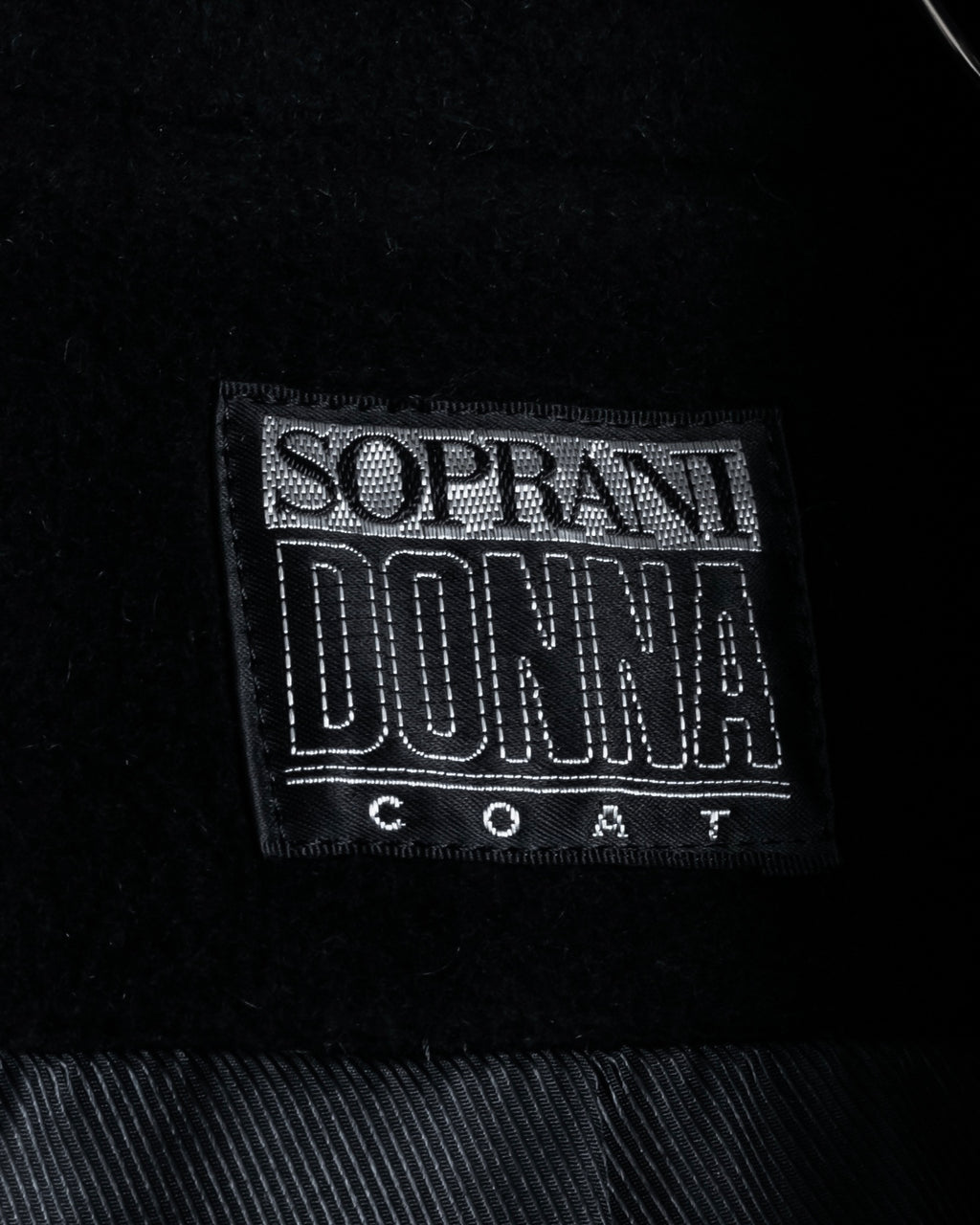 “SOPRANI DONNA” Tailored double-breasted long coat