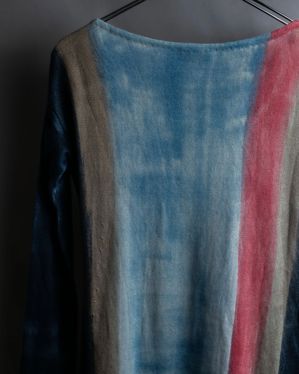 "Loro Piana" Hand-painted gradient knit tunic