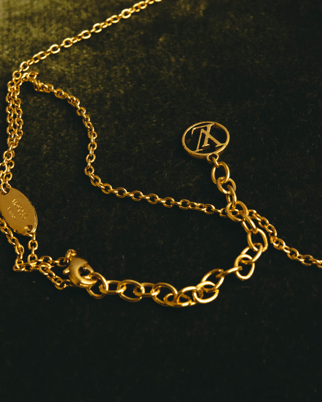 "Louis Vuitton" 2010's Gold-tone chain necklace