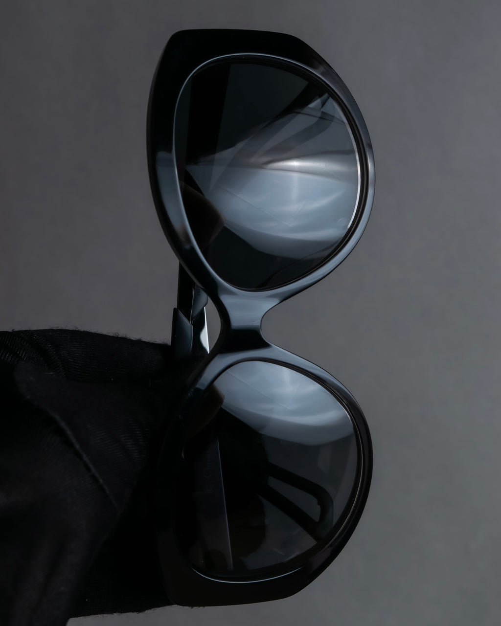 "Christian Dior" Cat eye frame black acetate sunglasses