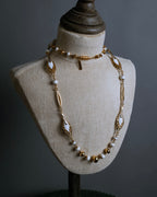 "BALENCIAGA" Leaf motif bijou santoire necklace