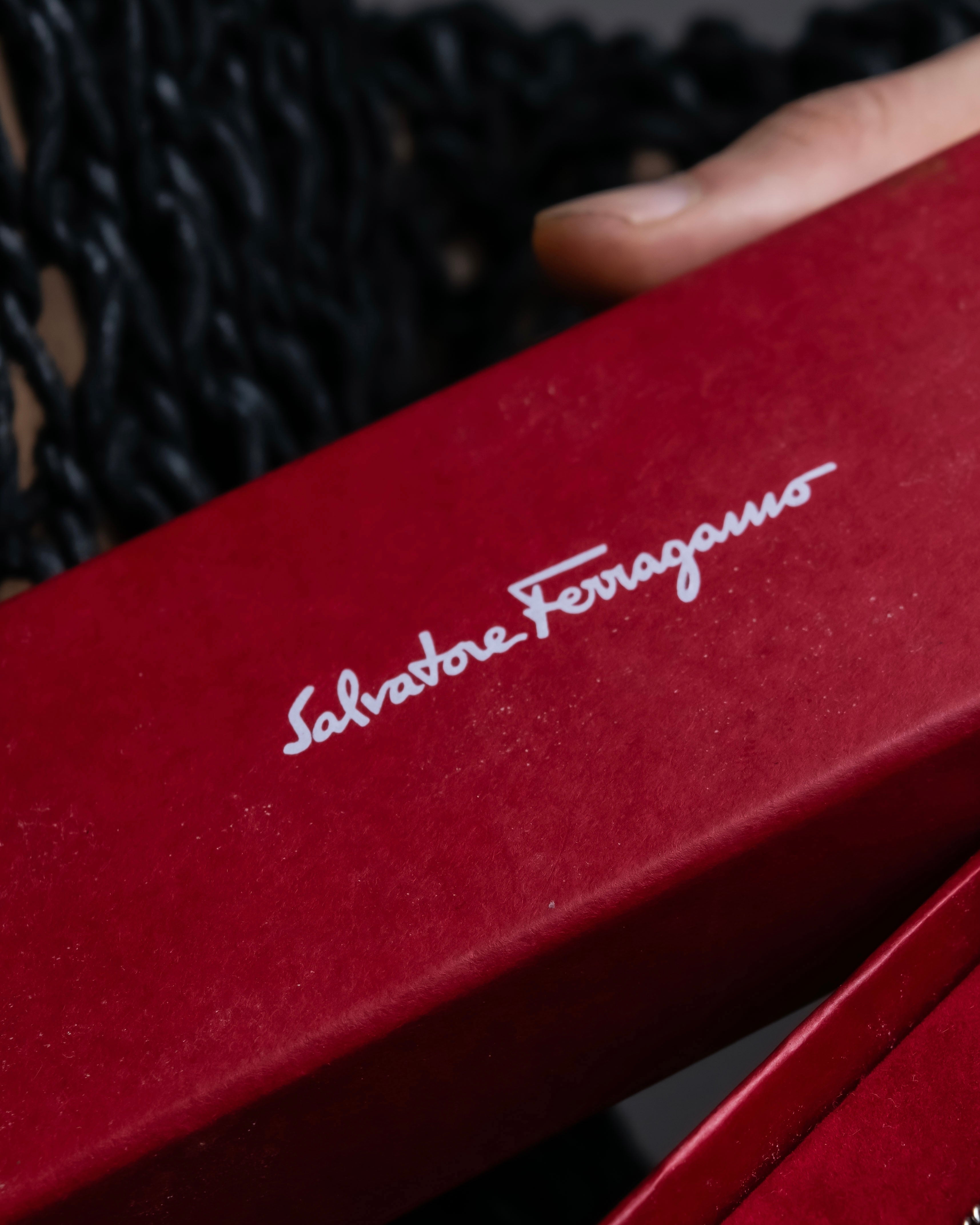 "Salvatore Ferragamo" Gancini pendant silver necklace