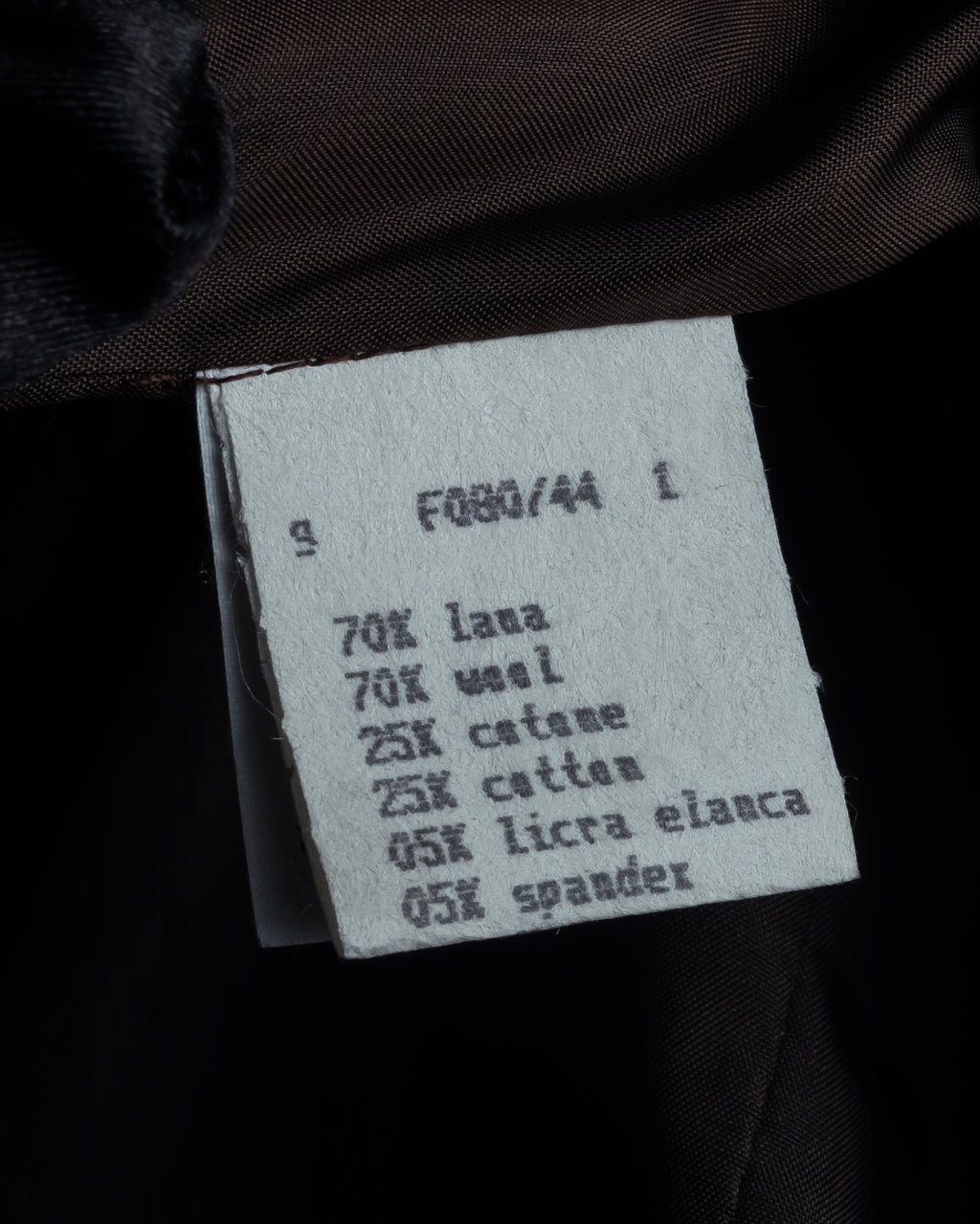 "FENDI" Velvet switching design herringbone set up