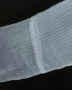 "ISSEY MIYAKE" High neck pleated sheer pullover