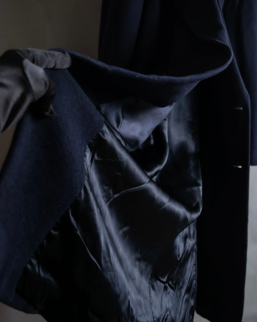 "Polo University Club by Ralph Lauren" Peaked dorapelle double-breasted wool chester coat