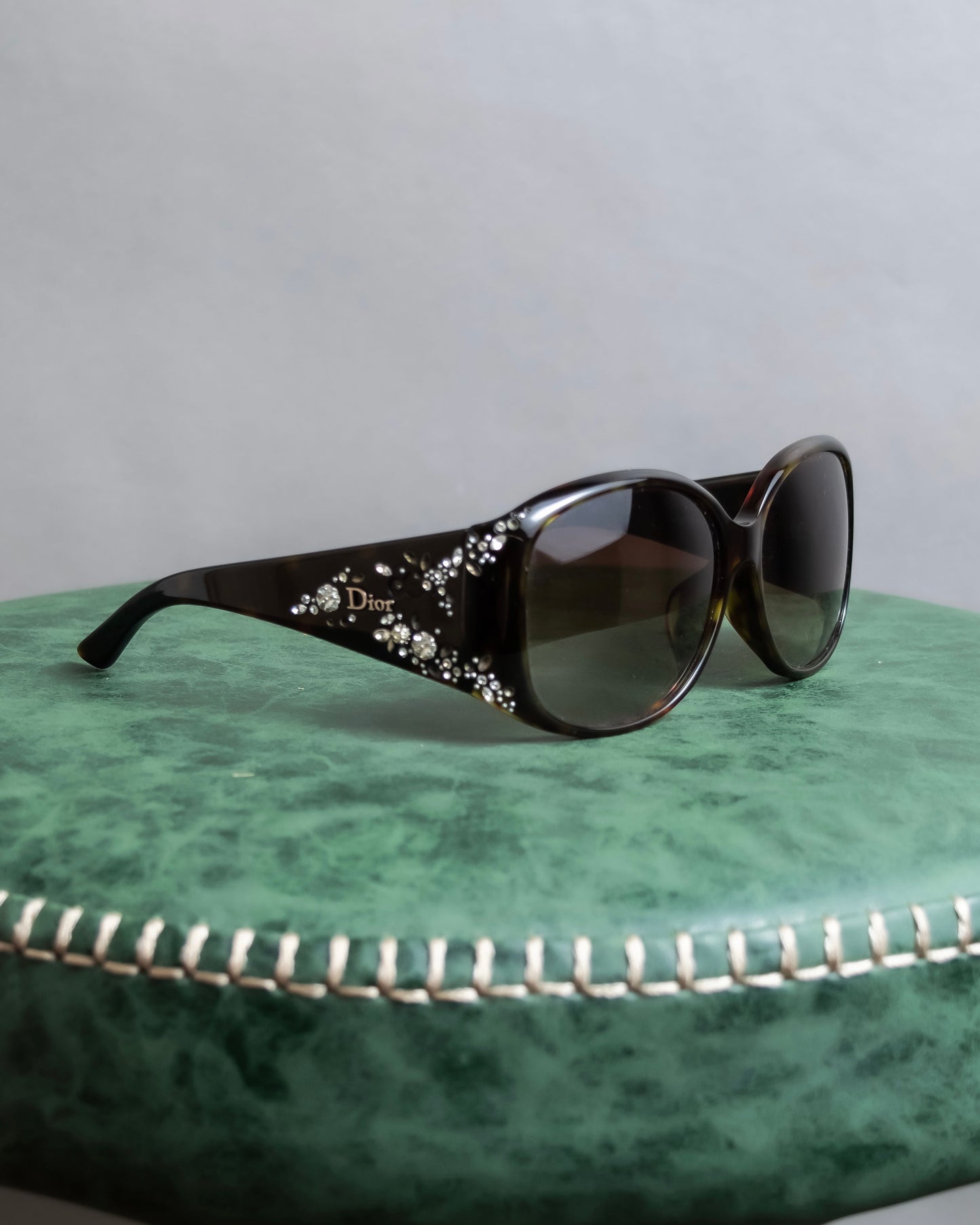 "DIOR" Bijou temple design butterfly frame sunglasses