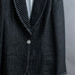 "GIANFRANCO FERRE" Striped＆dotted peak lapel tailored jacket