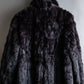 Vintage squirrel fur reversible maxi length coat