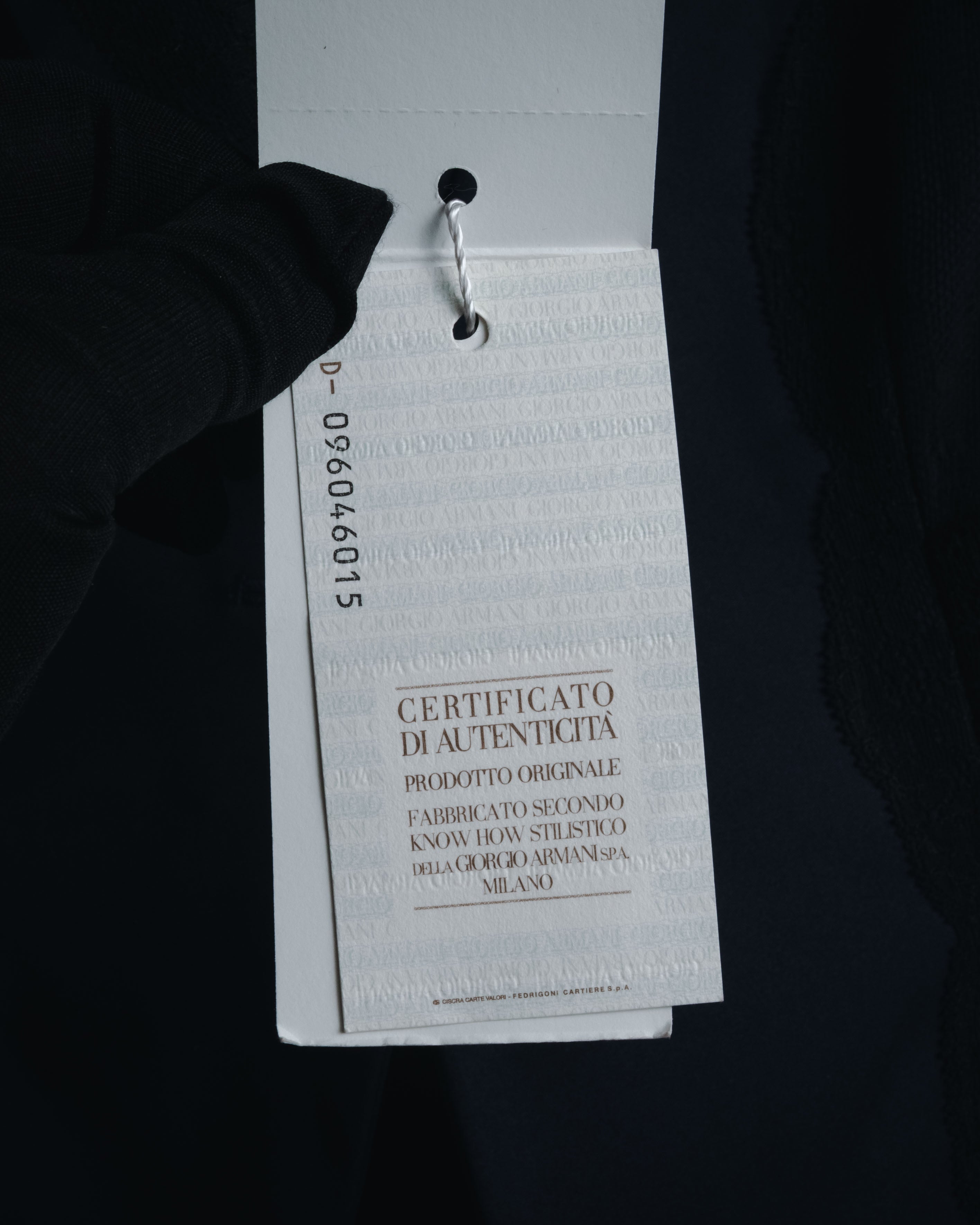 "ARMANI COLLEZIONI" Sheer lace layered tailored jacket