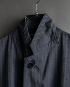 "COMME des GARCONS HOMME PLUS" 14SS modified lapel design striped jacket