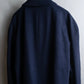 "YVES SAINT LAURENT" Stand neck fly front wool long coat