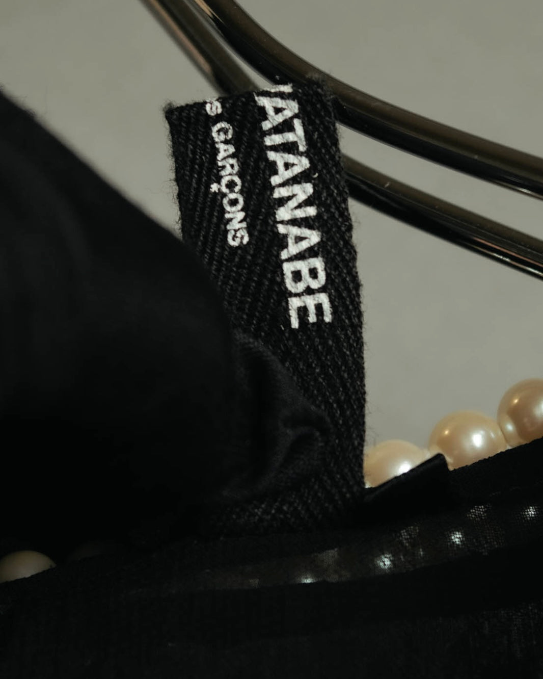 “JUNYA WATANABE” 2008AW Pearl trimmed cupra dress