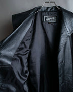 "GIANNI VERSACE COUTURE" Sheep skin oversized triangle color jacket