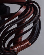 "CELINE" Bundled wrap leather layered belt