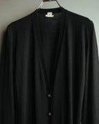 "Hermès" 90's-00's Medor button wool knit cardigan