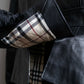 "BURBERRY" 100% cow leather Military pocket details short length jacket