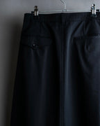 "COMME des GARCONS" Wool gabardine flare maxi length skirt