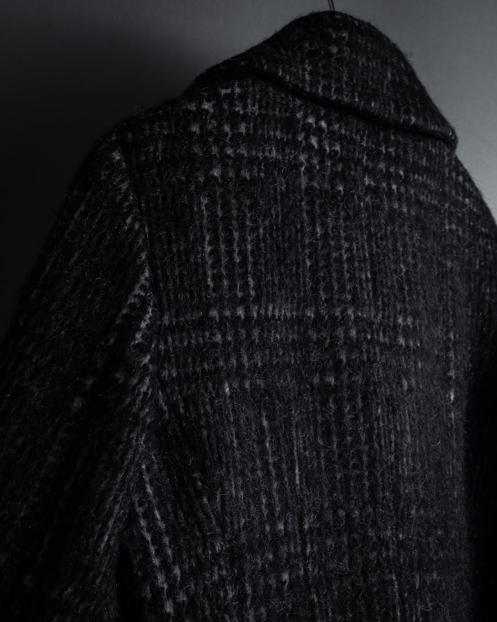 “MAX&Co.” Double-breasted houndstooth tweed coat